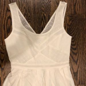 White eyelet summer dress